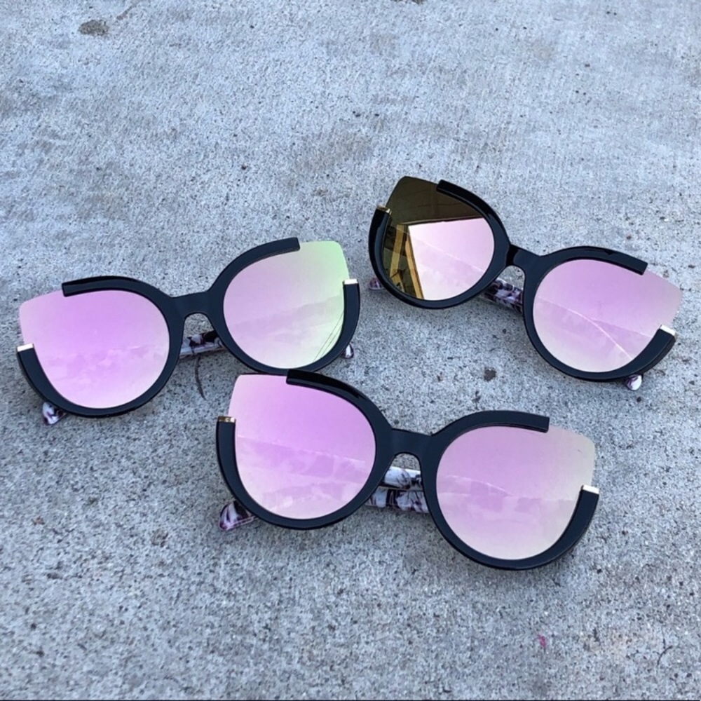 Rose Gold Cat Eye Sunglasses